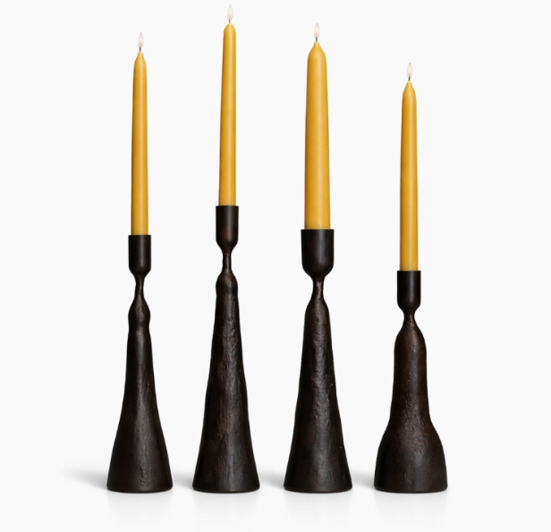 Sculptural Iron Candle Holder Collection