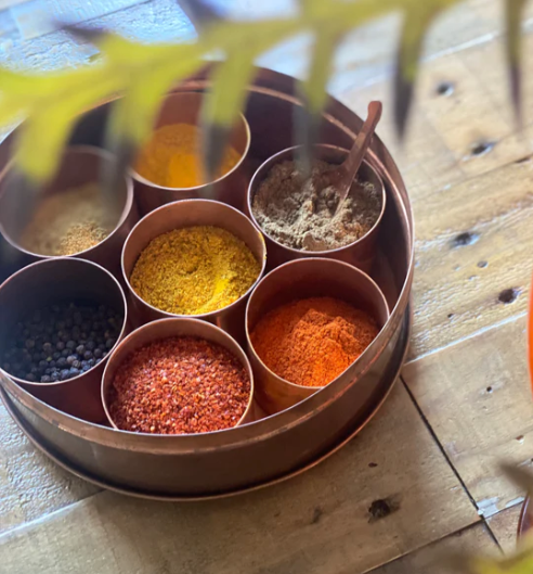 Handmade Copper Spice Box - Inmune System Booster