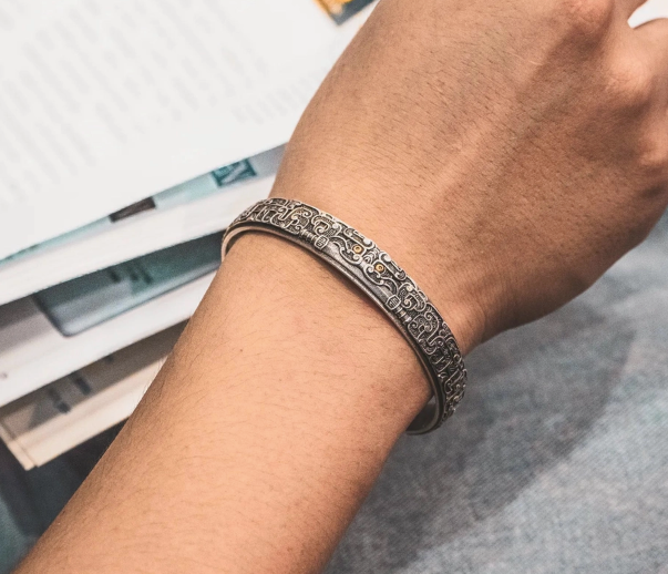Ancient Heritage Sterling Silver Cuff Bracelet