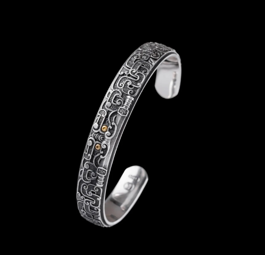 Ancient Heritage Sterling Silver Cuff Bracelet