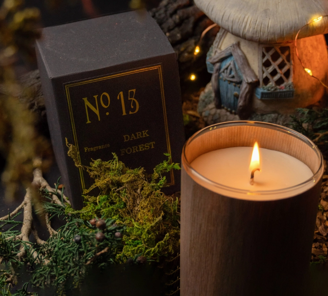 Wood Printed Vessel Candles