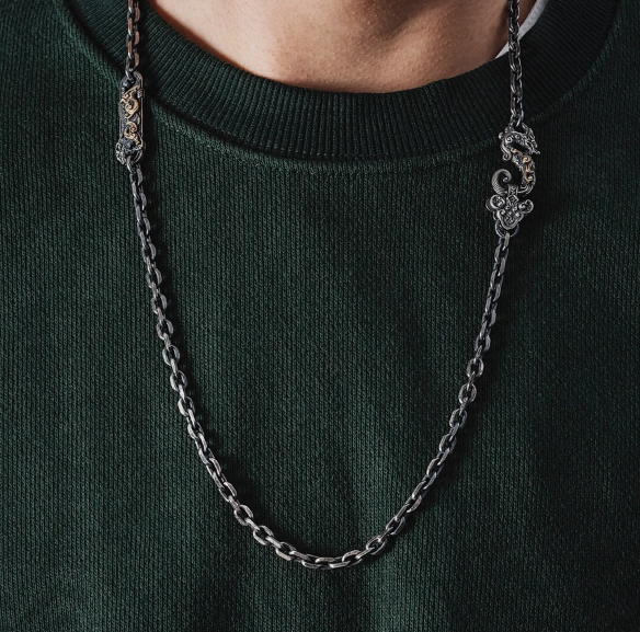 Nature Artist Mens Silver Chain Collection