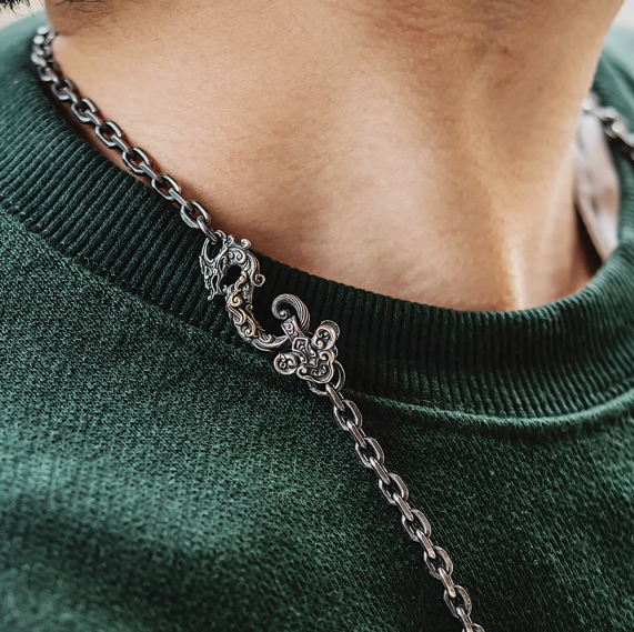 Nature Artist Mens Silver Chain Collection