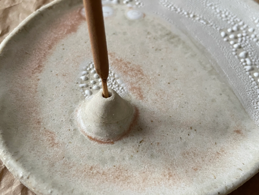 Organic Shapes Speckled Ceramic Incense Burners