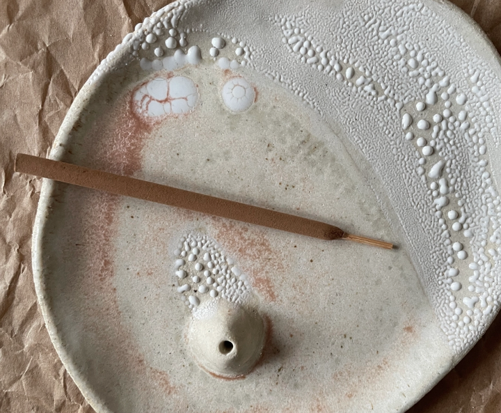 Organic Shapes Speckled Ceramic Incense Burners