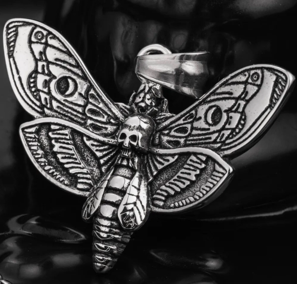 Moth Pendant Necklace