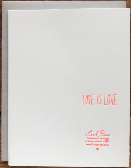 Letter Pressed | Love Cards