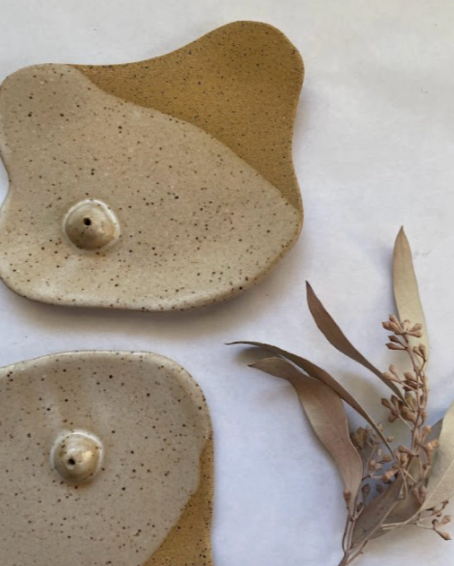 Organic Shapes Speckled Ceramic Incense Burners