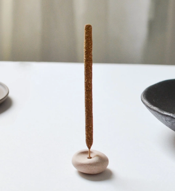 Delicada Brass and Ceramic Incense Holder + Burner Collection