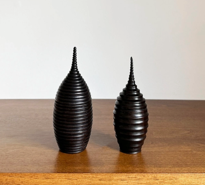Ebony Wood Vessel Collection