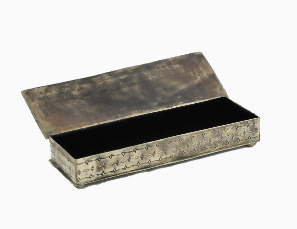 Rustic Silver Stamped Box Collection