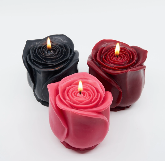 Sweet Rose Beeswax Candles