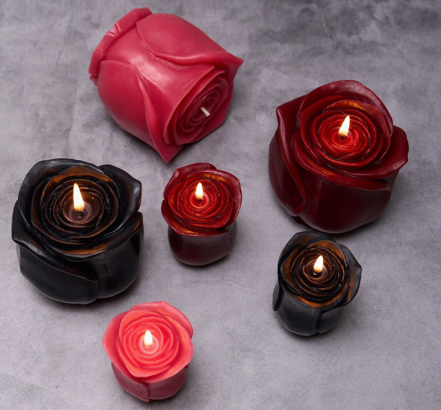Sweet Rose Beeswax Candles