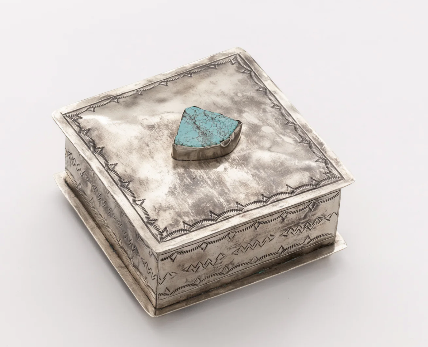 Square Box - Small Turquoise