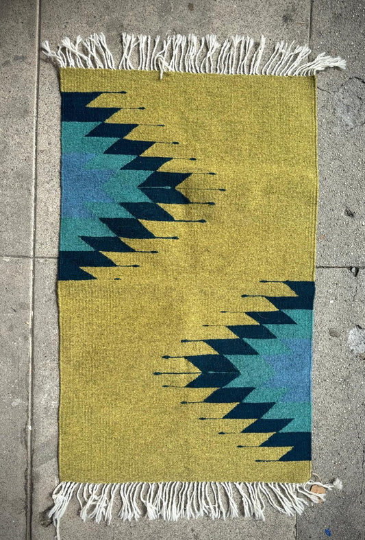 Handwoven Mexican Bedside Carpets