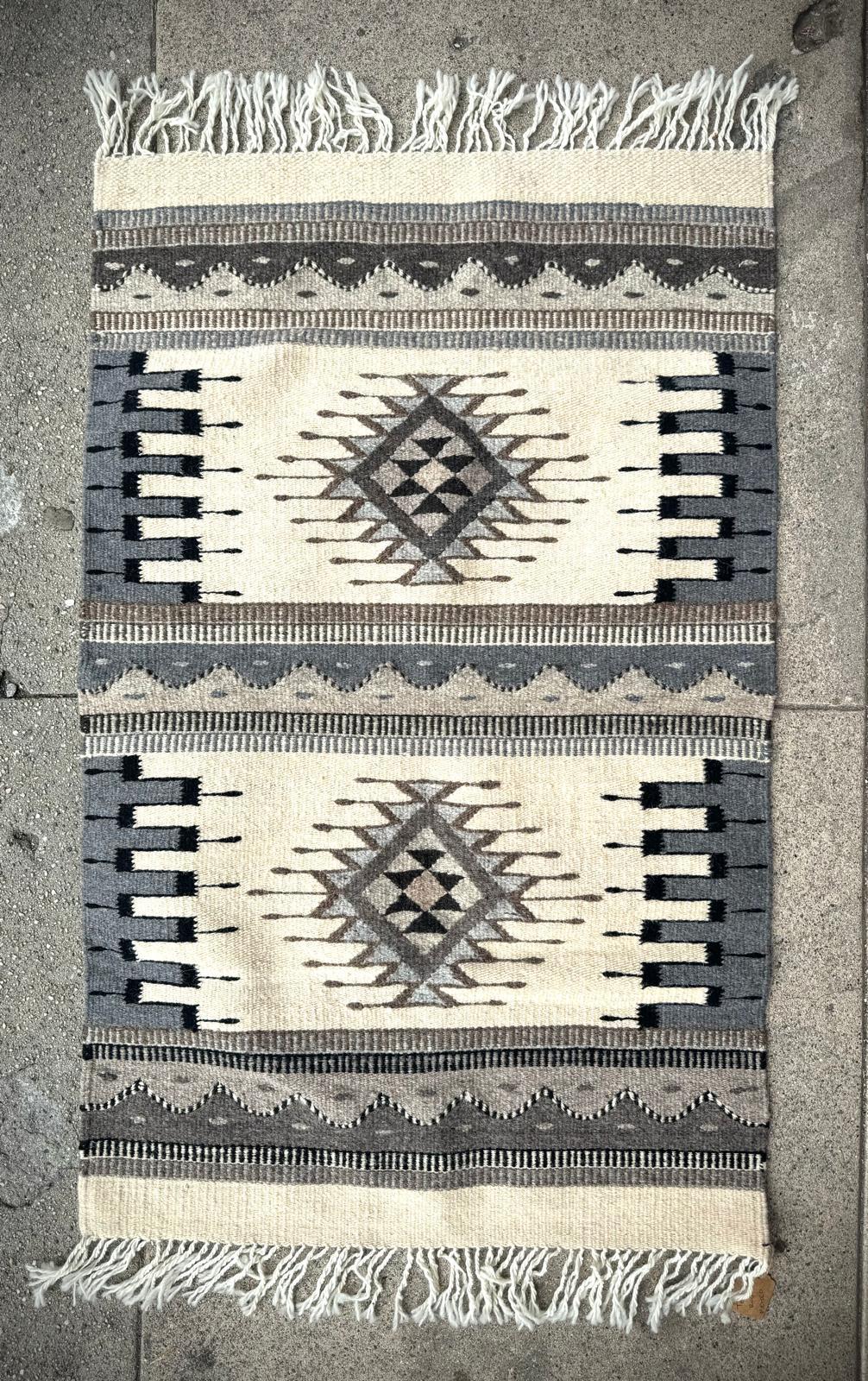 Handwoven Mexican Bedside Carpets
