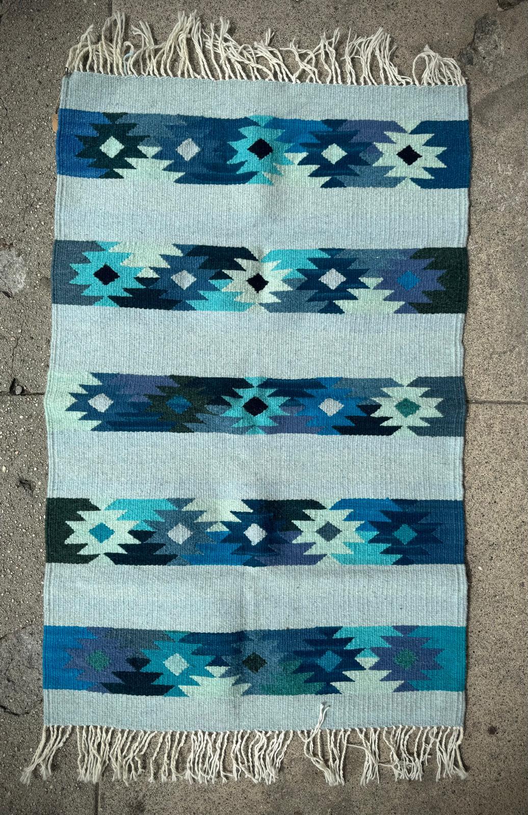 Handwoven Mexican Bedside Carpets