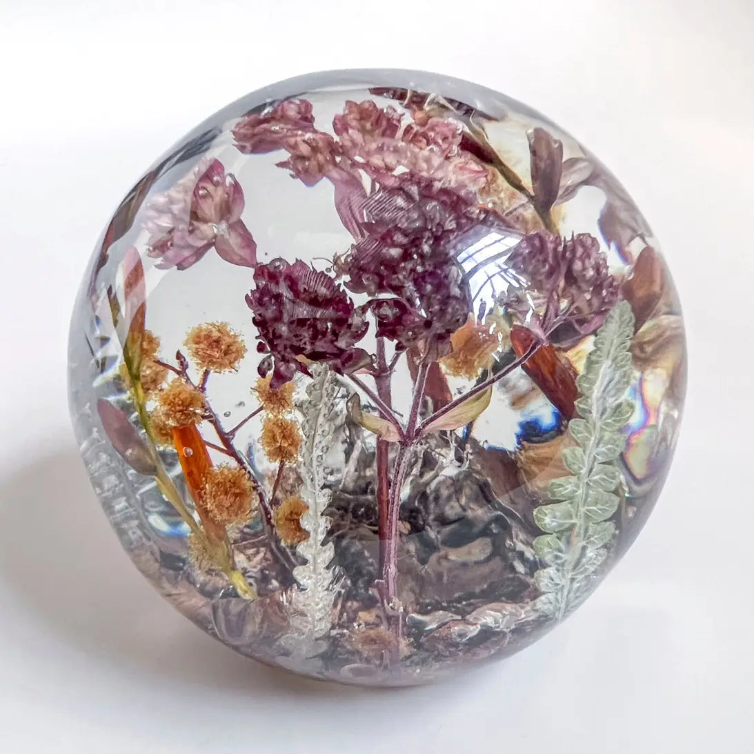 Botanical Resin Large Universe-1 Paperweight