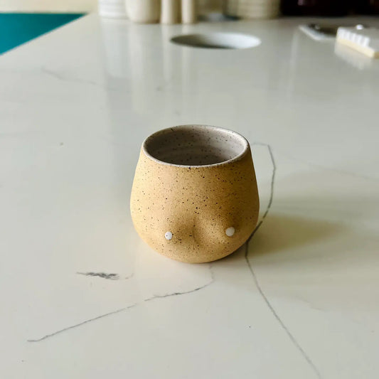 Boob Cup - Handmade Ceramic Cup  4 oz