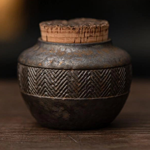 Handmade Ceramic Tea Leaf Vessel