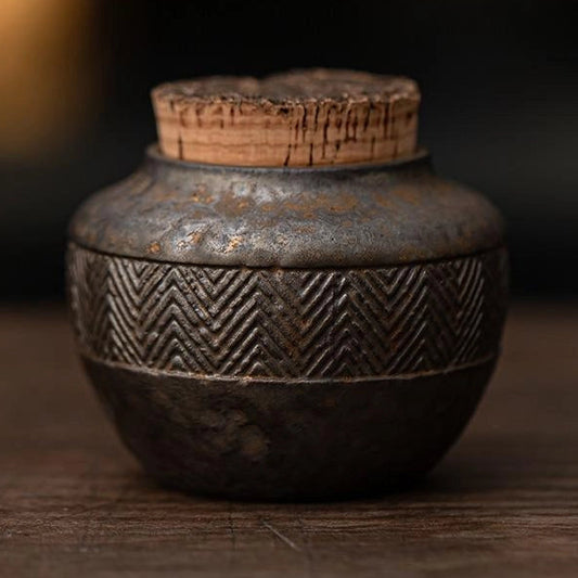 Handmade Ceramic Tea Leaf Vessel