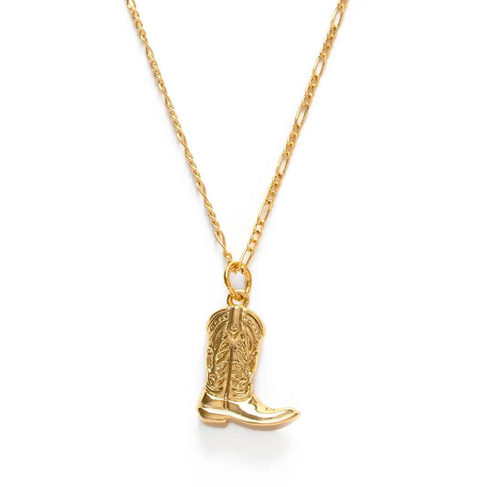 Cowboy Boot Charm Necklace