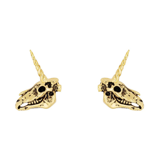 Unicorn Skull Studs