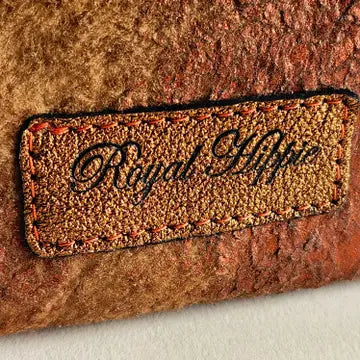 Handcrafted Tribal TRIM Italian leather pouch