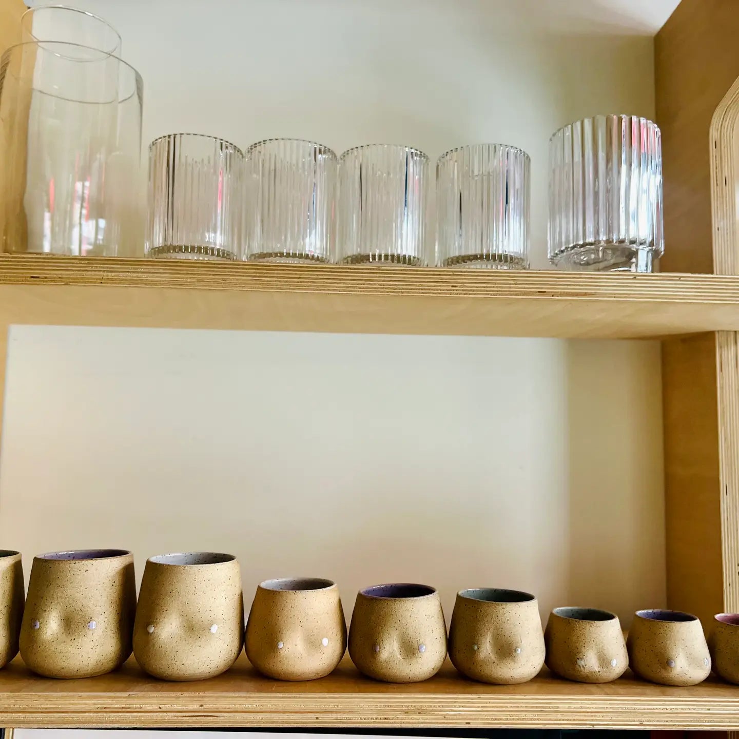 Boob Cup - Handmade Ceramic Cup  4 oz