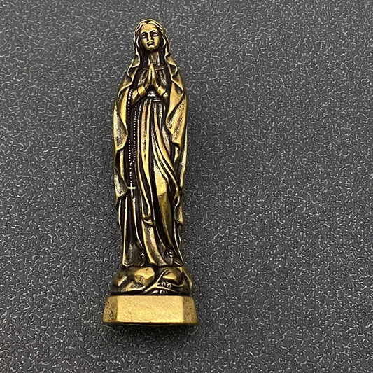 Small Brass Virgin Mary