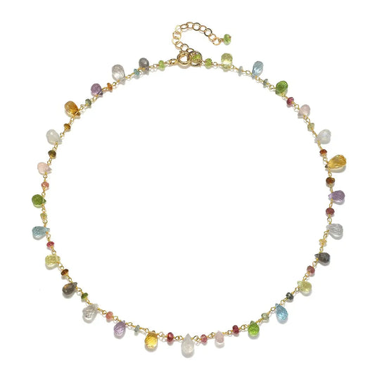 Wildflower Gemstone Necklace