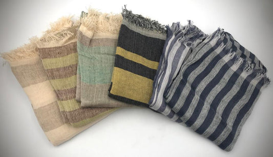 Handwoven Bedouin Scarves | Cotton Linen