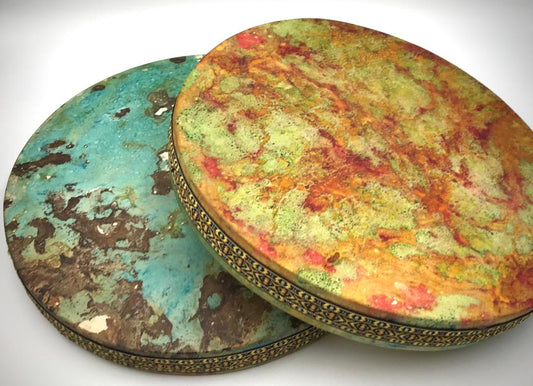 Hand Painted Indigenous Water Drums