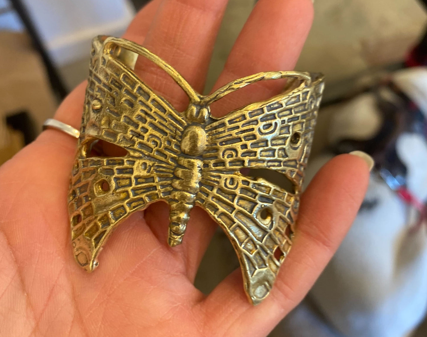 Reclaimed Metal Cuff | Butterfly