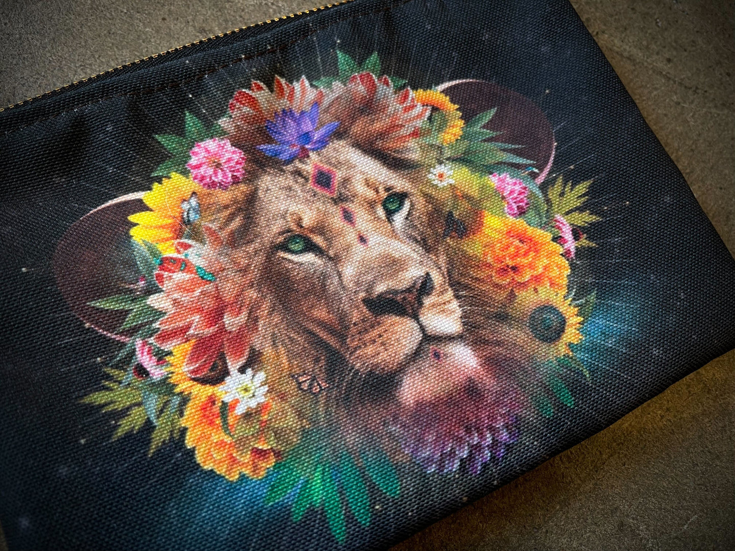 Cosmic Collage Zippered Pouches
