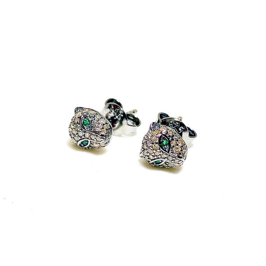 Pave Diamond Jaguar Studs