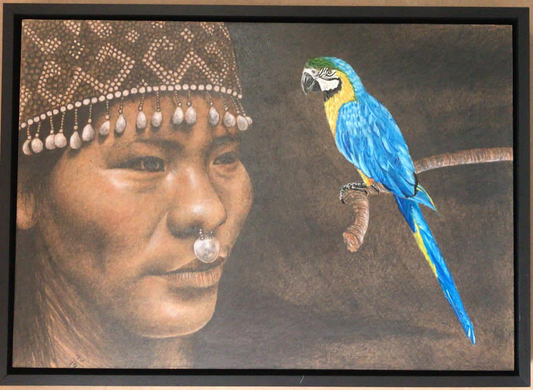 Pencil Drawings | Framed Shipibo Maestra Collection