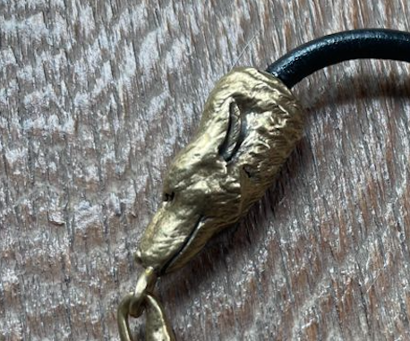 Reclaimed Metal Wolf Bracelet