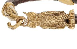 Reclaimed Metal Owl Bracelet