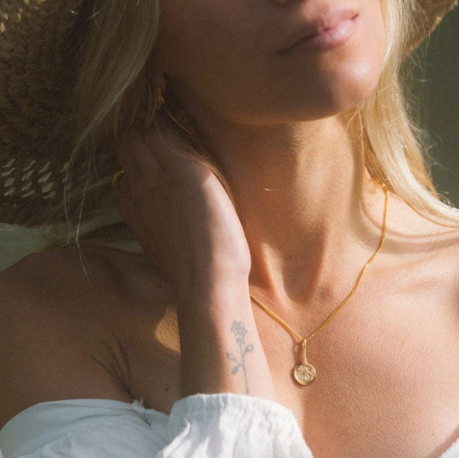 Gold Drop Pendant Necklace Collection