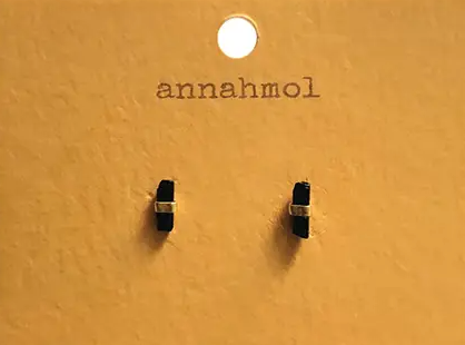 Raw Stone + Gold Studs Collection