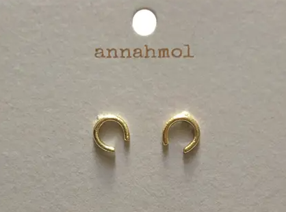 Raw Stone + Gold Studs Collection