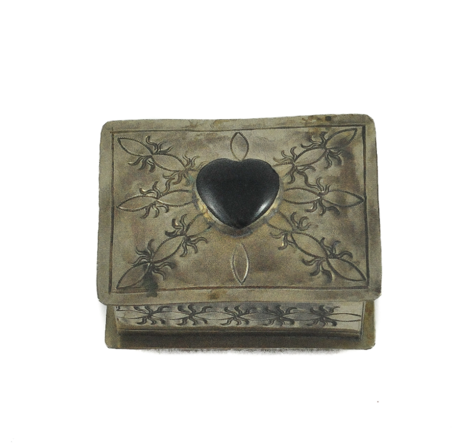 Rustic Silver Stamped Box Collection