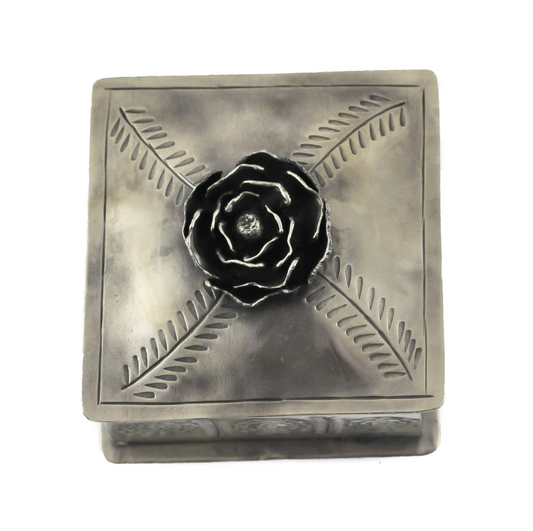 Rustic Silver Stamped Box Collection
