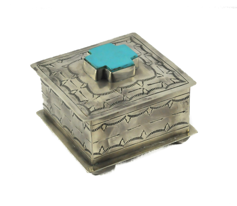 Rustic Silver Stamped Box Collection