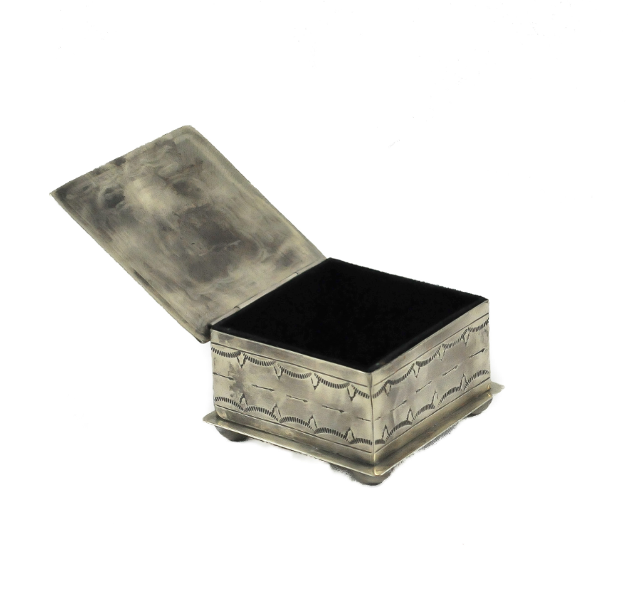 Rustic Silver Stamped Box Collection