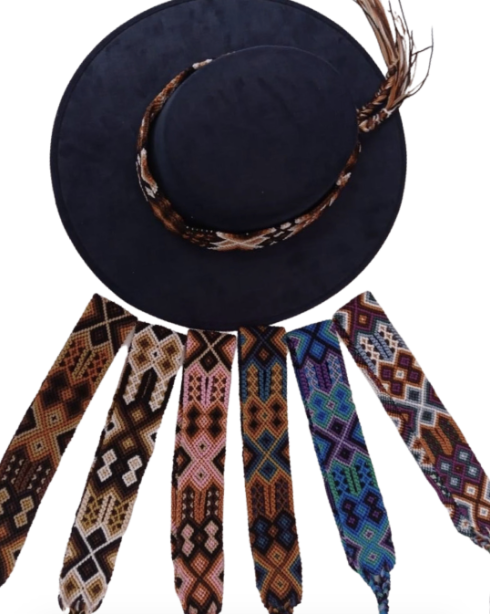 Wide Mexican Braided Hat Bands