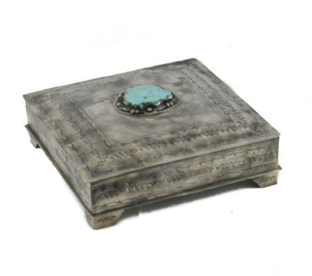 Rustic Silver Stamped Box Collection