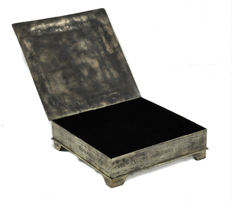 Rustic Silver Stamped Box Collection