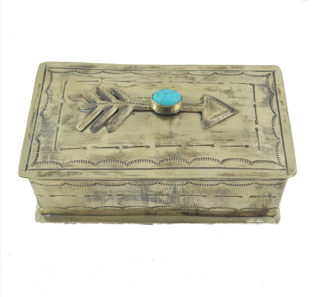 Rustic Silver Stamped Box Collection